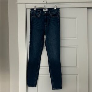 PAIGE Women's Deep Blue Skinny Jeans